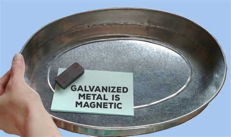 galvanized steel magnetic reaction